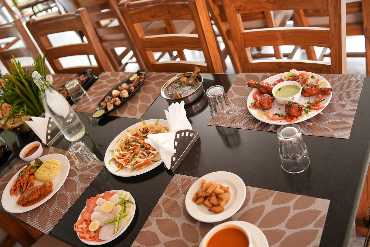 A multi-cuisine spread at Clove Mint